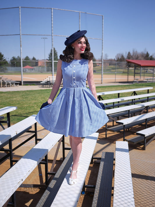 Elizabeth Dress in Gingham - Xs Only — Soul Flow Apparel