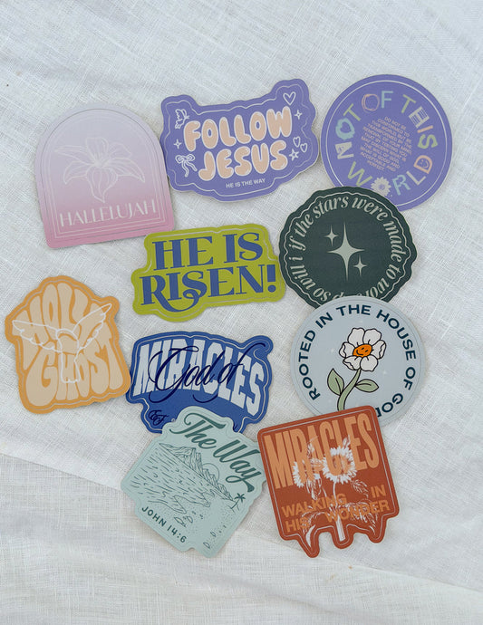 10 Random Stickers – Christian Sticker
