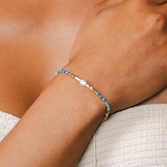 "make Waves" Goddess Bracelet, view 4 — Soul Flow Apparel