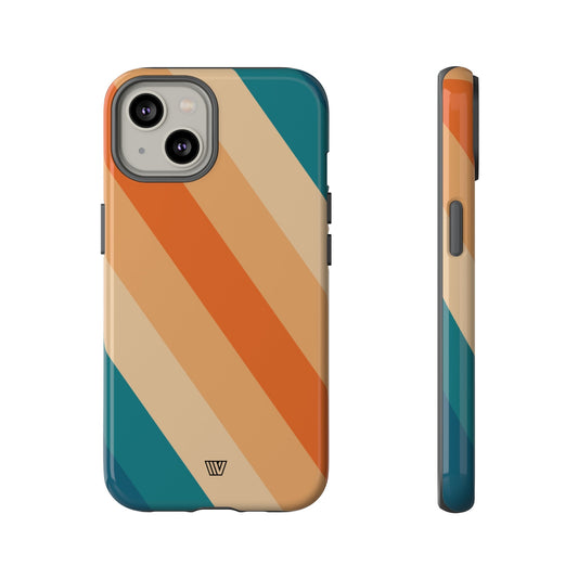 70s Retro Stripe | Tough Phone Case, view 2048 — Soul Flow Apparel