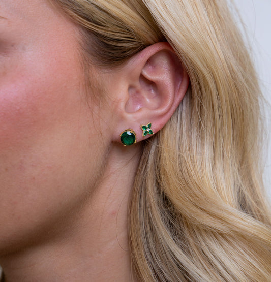 Incanto Studs Emerald — Soul Flow Apparel
