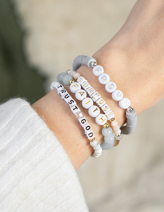 FRGVN Letter Bracelet – Christian Letter Bracelet