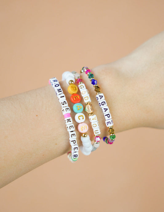 Agape Letter Bracelet – Christian Letter Bracelet