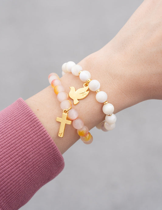Dove Charm Bracelet – Christian Stone Bracelet