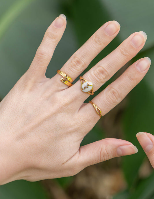 Wildflower Signet Ring – Christian Ring