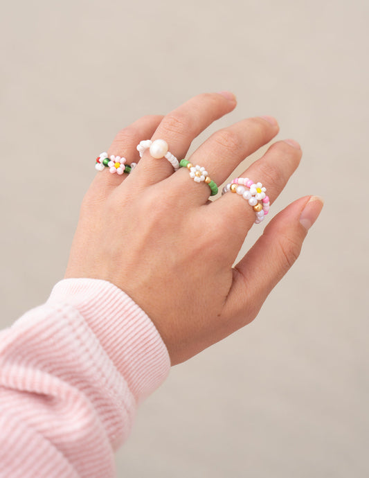Garden Beaded Ring Set – Christian Ring