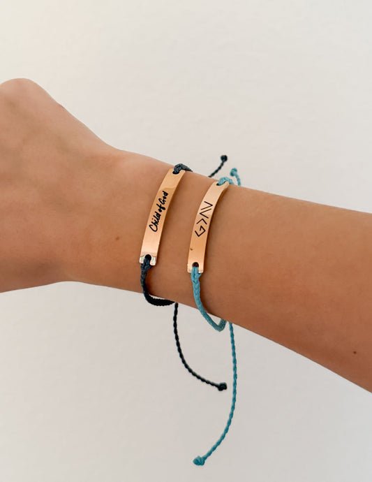 Blue Highs and Lows Bracelet – Christian String Bracelet