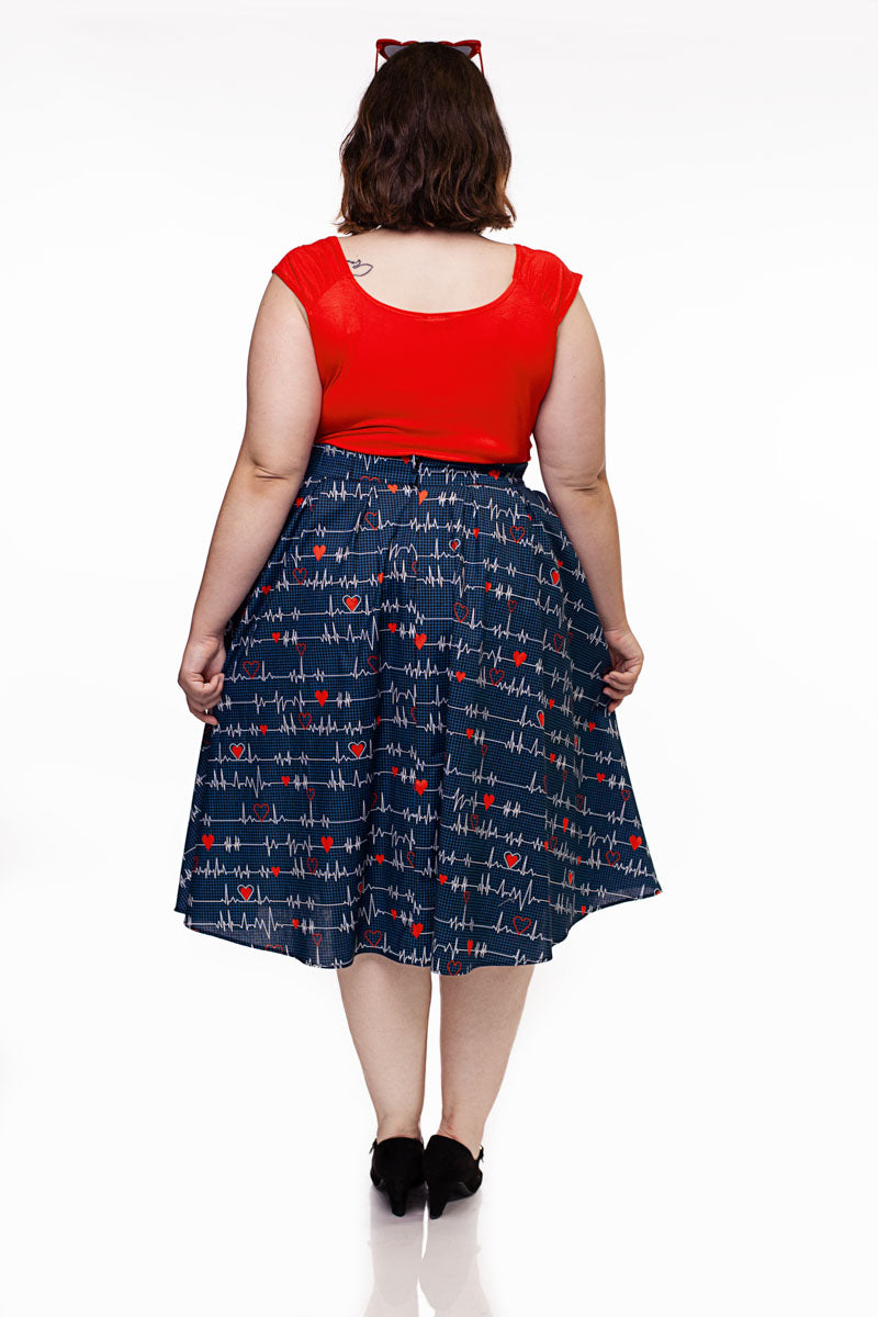 Doris Skirt in Heartbreaker - Small Only in p2, view 3968 — Soul Flow Apparel