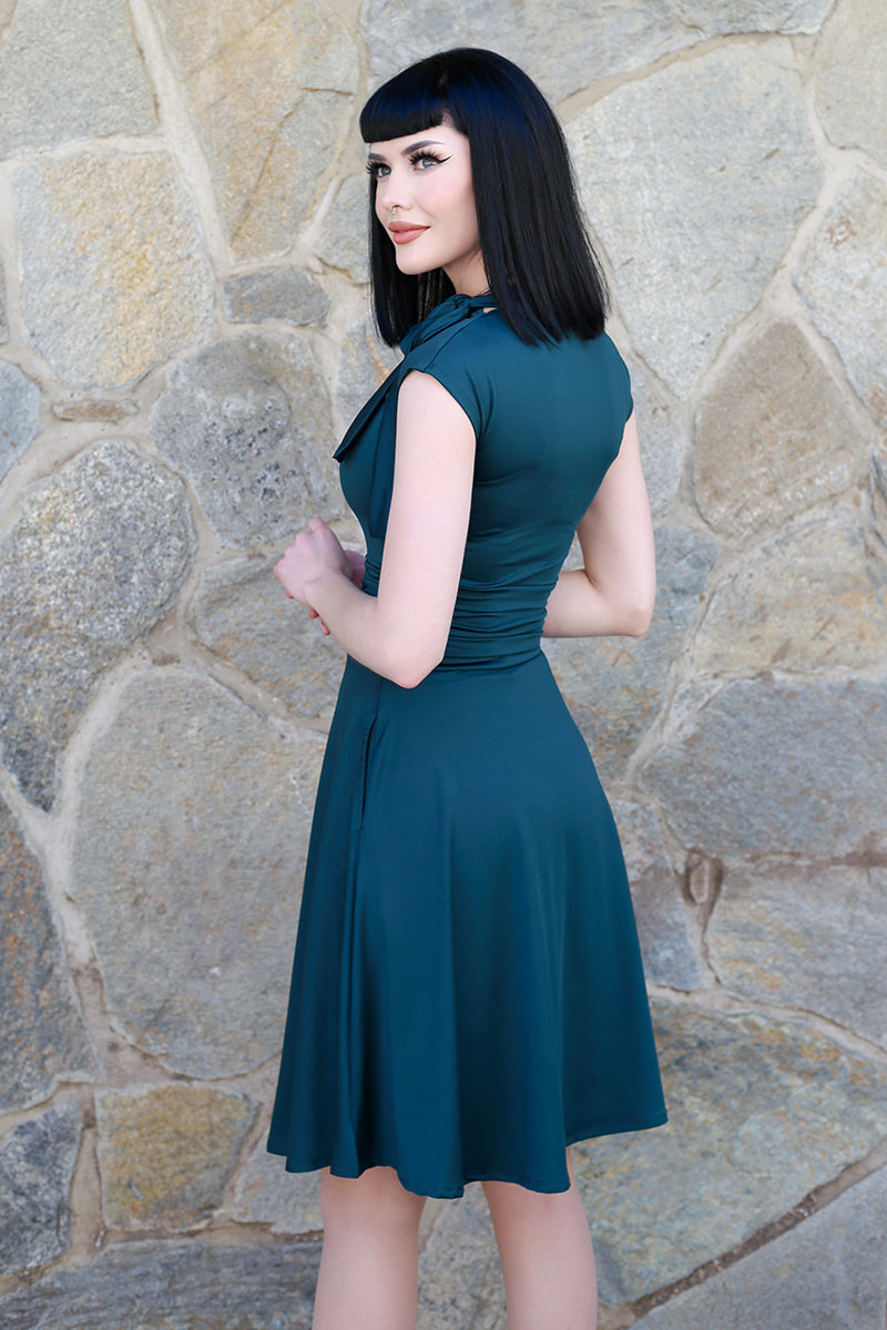 Bombshell Dress in Spruce Green - Xl Only — Soul Flow Apparel