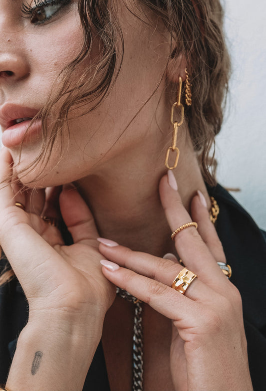 Carrie Paperclip Link Earrings — Soul Flow Apparel