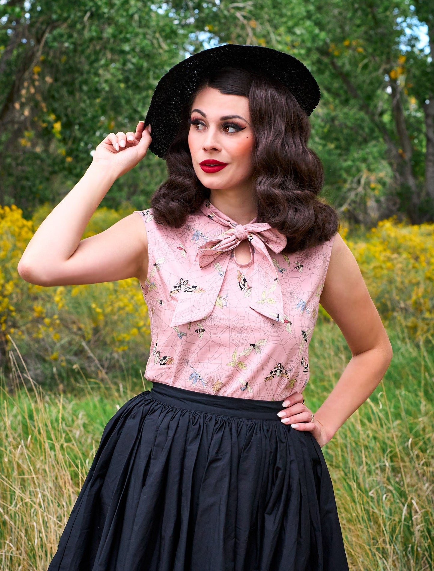 Peggy Swing Skirt in Black — Soul Flow Apparel