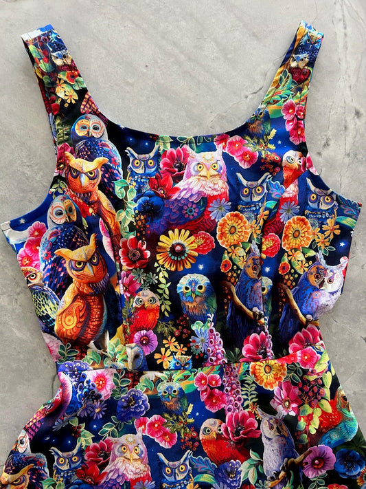 Owls Skater Dress — Soul Flow Apparel