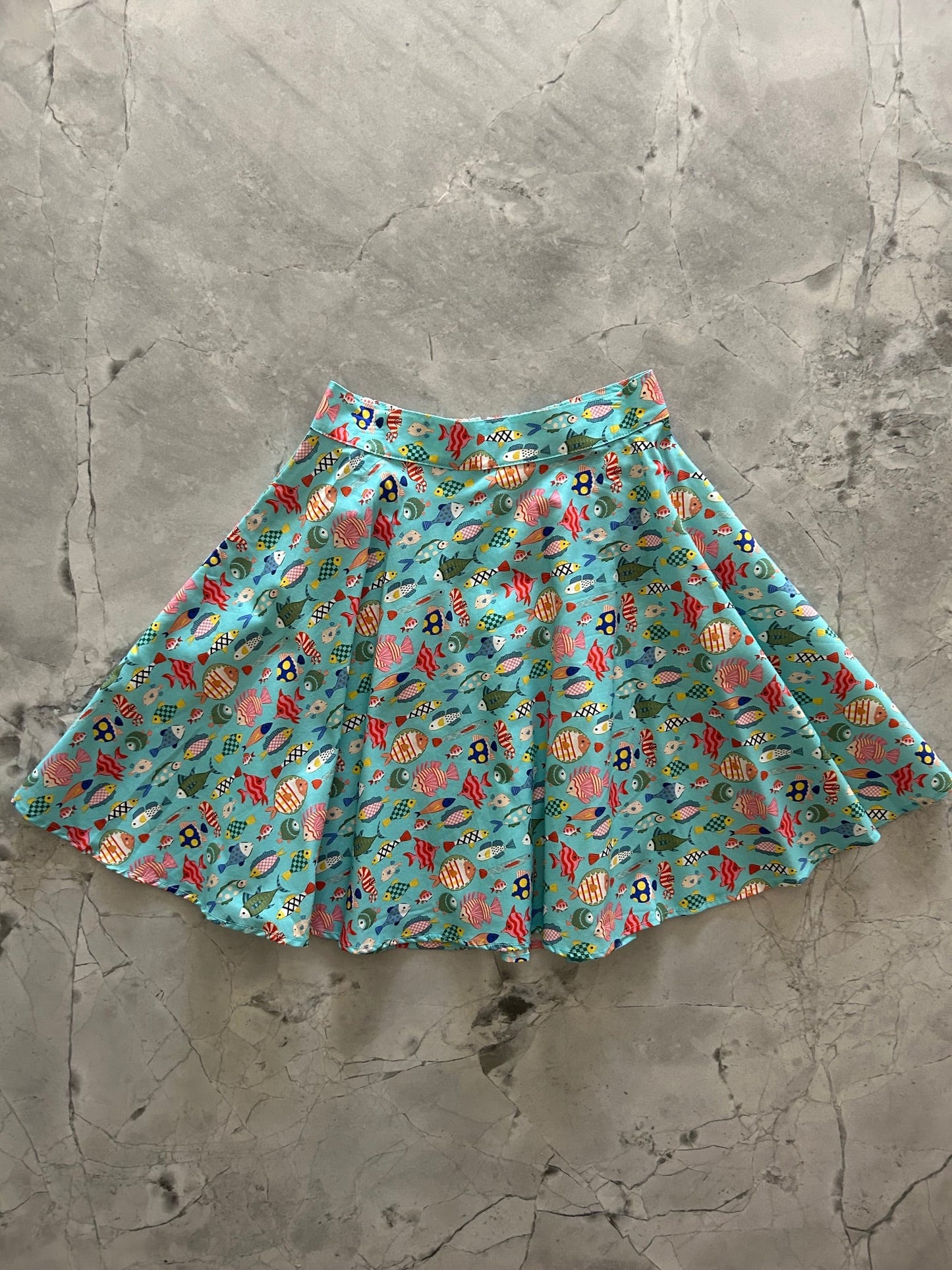 Colorful Fish Skater Skirt — Soul Flow Apparel