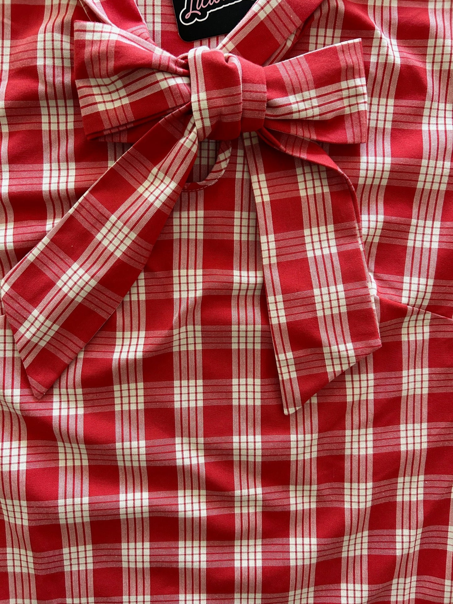 Red Plaid Bow Top — Soul Flow Apparel