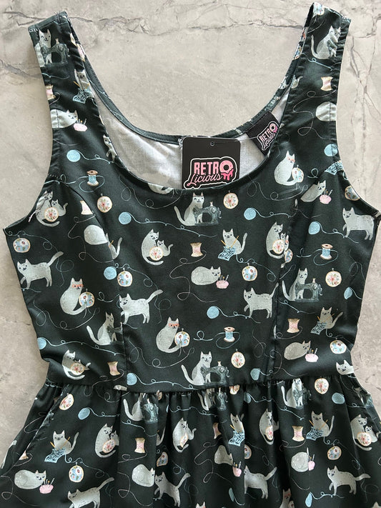Cats and Yarn Fit & Flare Dress - Small Only, 1 Left! — Soul Flow Apparel