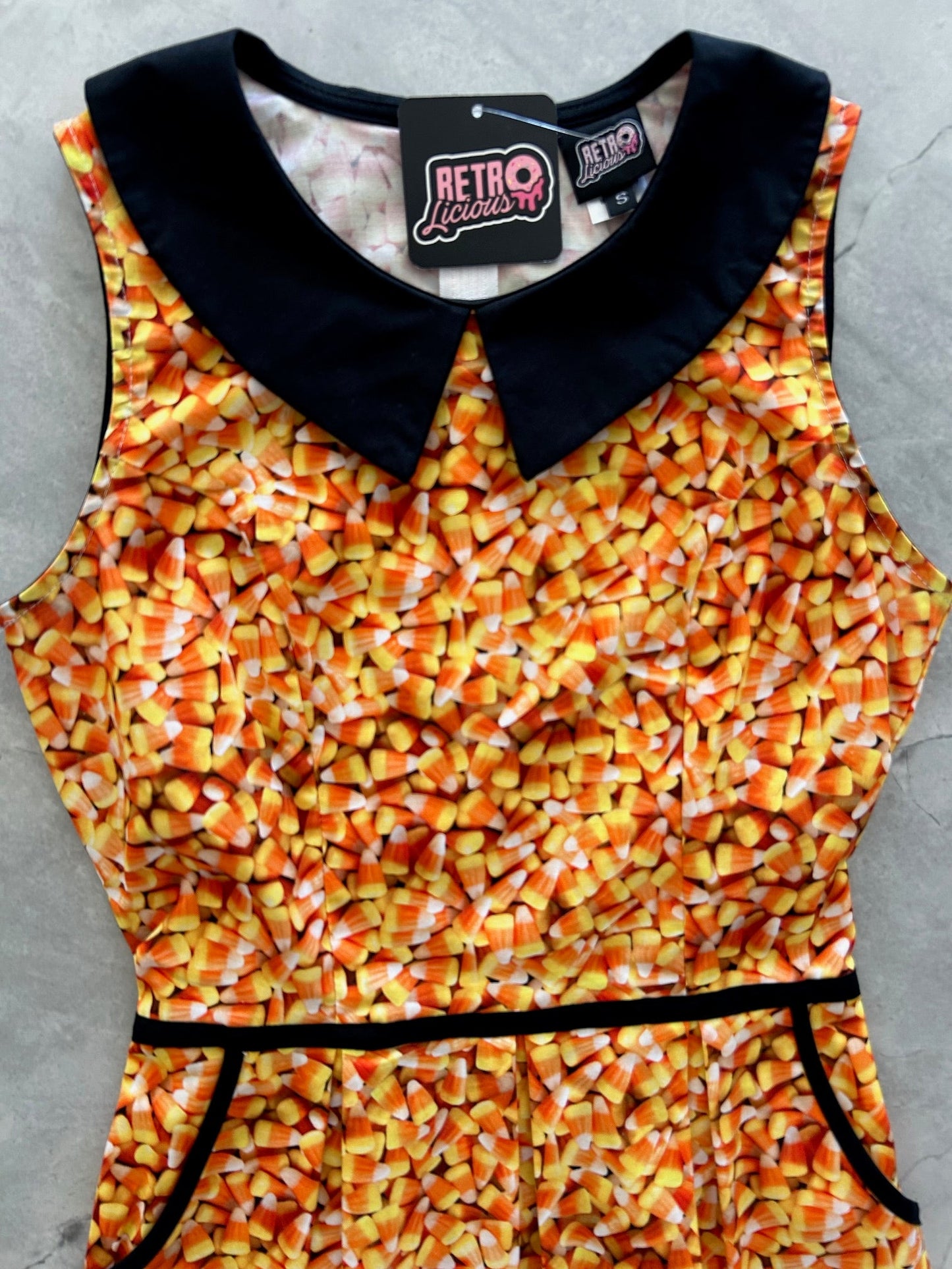 Candy Corn Collared Dress — Soul Flow Apparel