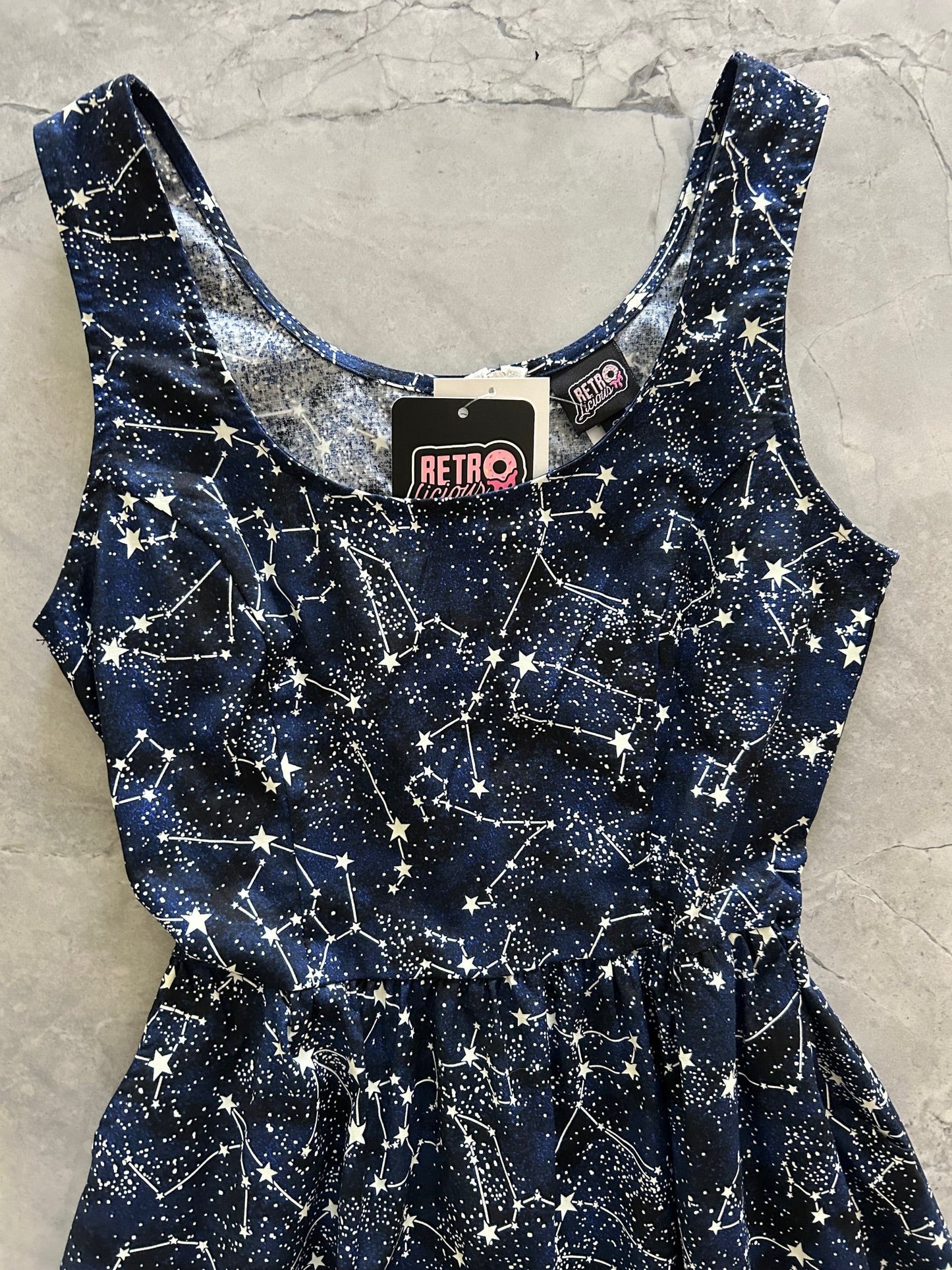 Glow in the Dark Constellations Fit & Flare Dress — Soul Flow Apparel