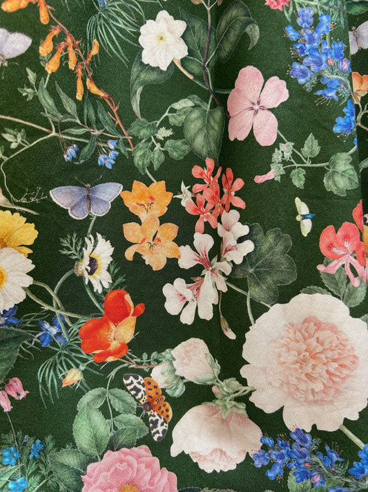 Dark Floral Doris Skirt — Soul Flow Apparel