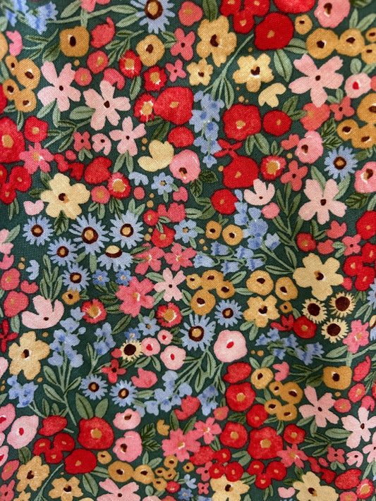 Colorful Floral Vintage Dress — Soul Flow Apparel