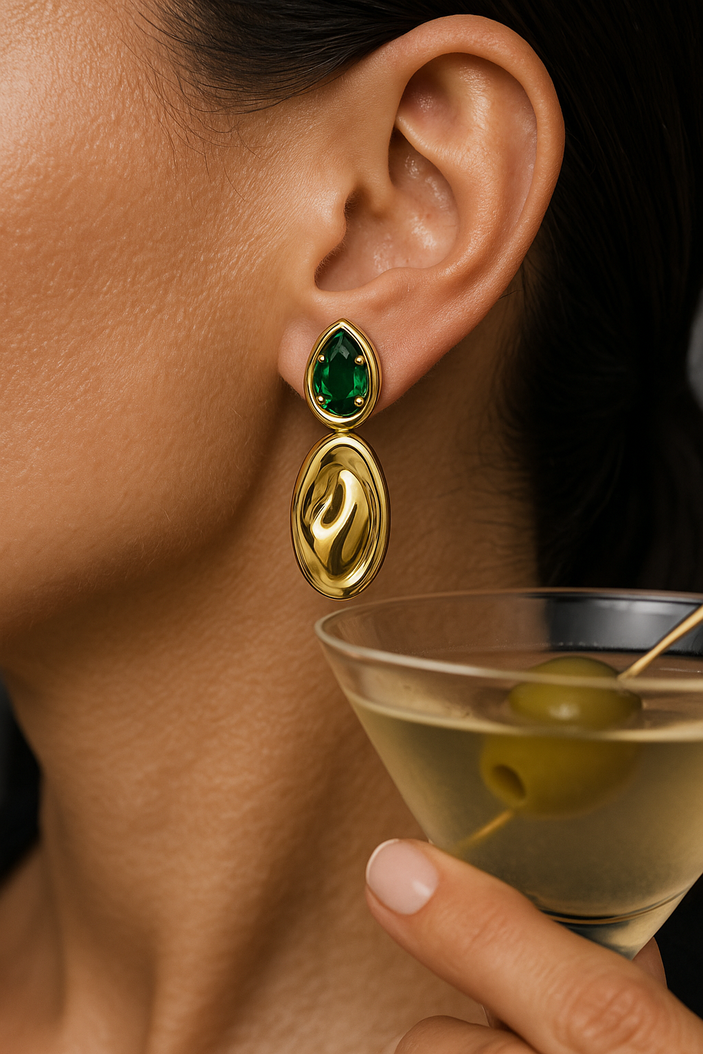 Virginia Emerald Drop Earring — Soul Flow Apparel