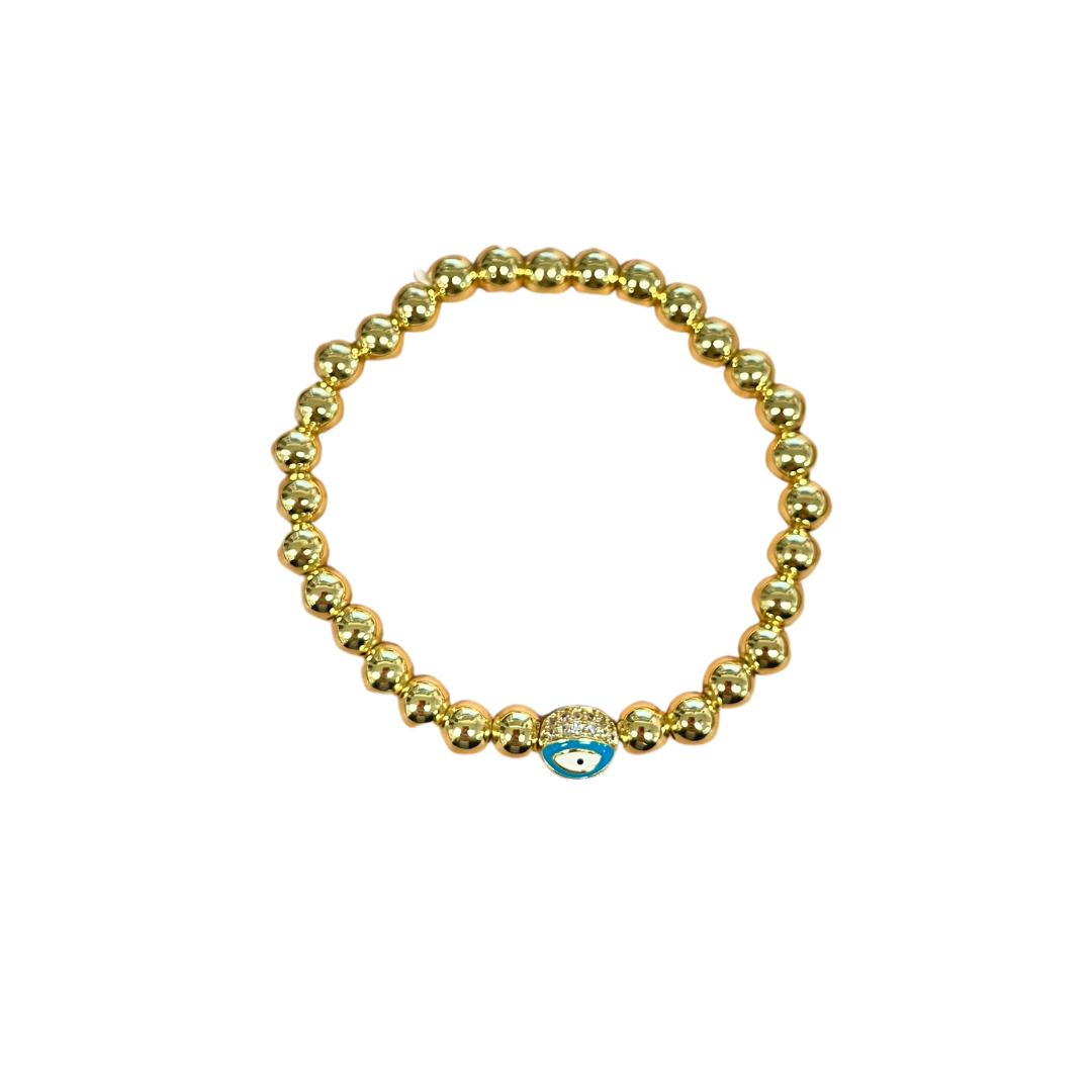 Beaded Evil Eye Bracelet — Soul Flow Apparel