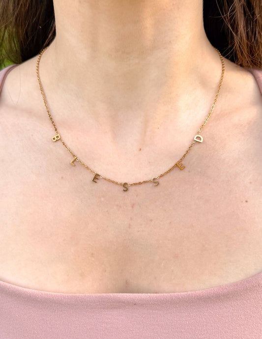 Blessed Dainty Necklace – Christian Necklace
