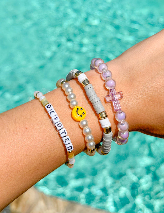 Devoted Letter Bracelet – Christian Letter Bracelet