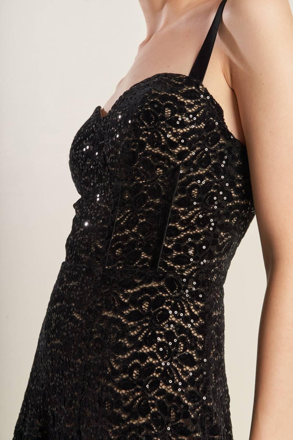 Staple Moment Woven Lace Midi Dress in black, view 6 — Soul Flow Apparel