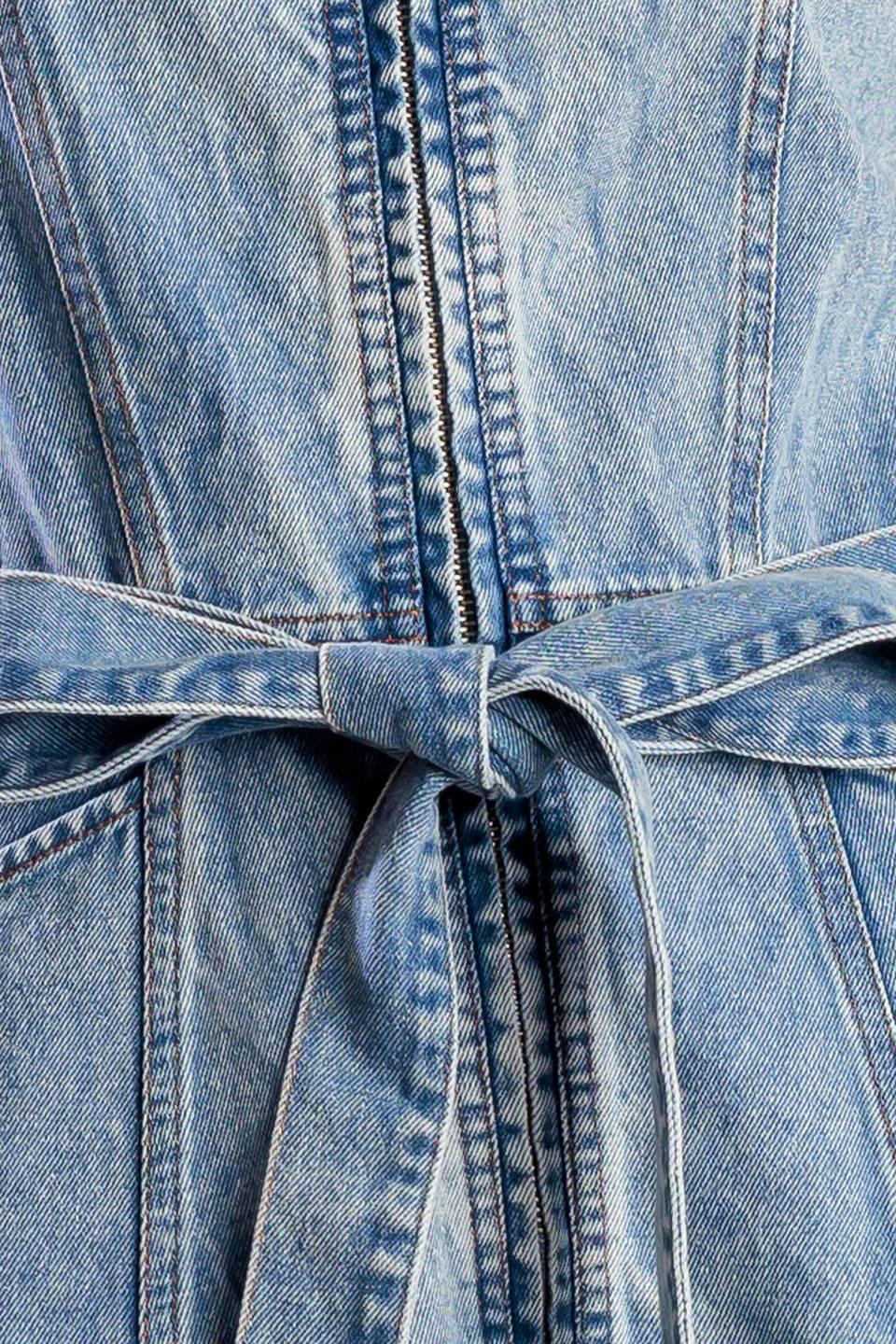 Sunshine State of Mind Indigo Denim Dress, fabric swatch — Soul Flow Apparel