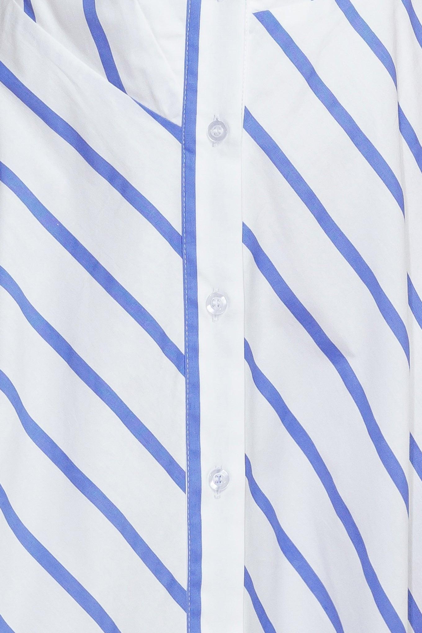 You Had Me At Woven Midi Dress in white sky, fabric swatch — Soul Flow Apparel