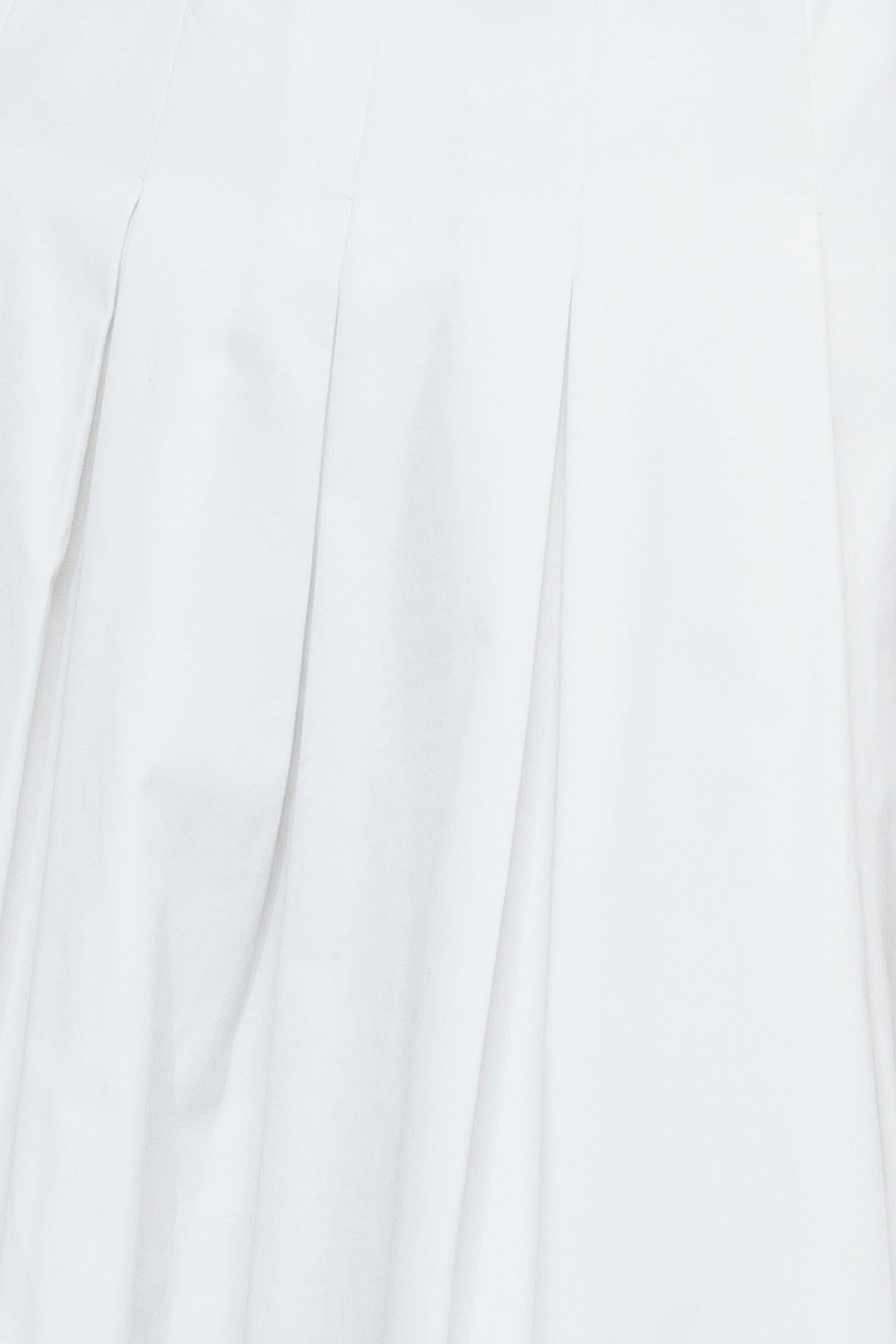 Sunday Reverie Woven Midi Dress in white, fabric swatch — Soul Flow Apparel