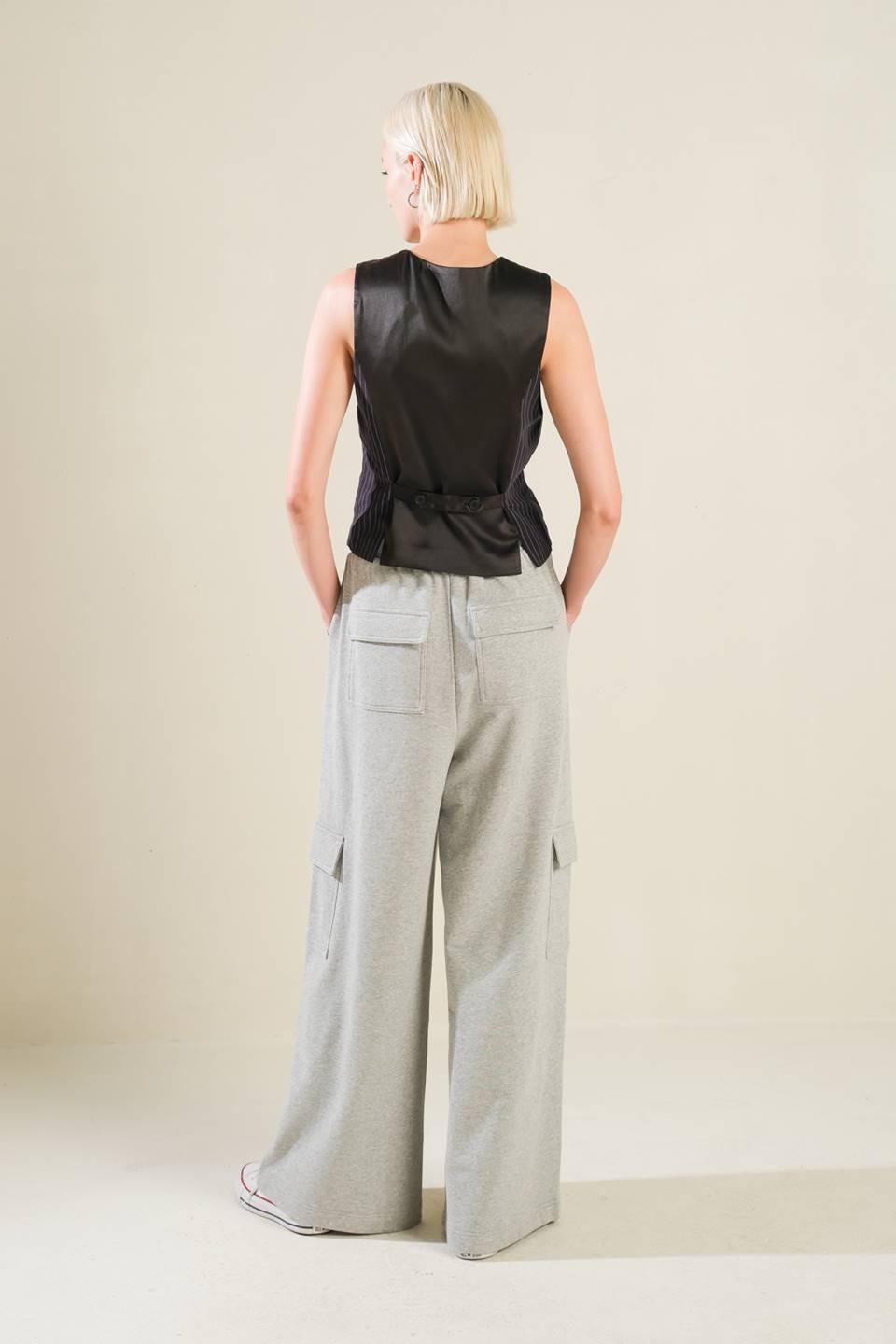 Caught Your Eye Woven Vest in navy, view 6 — Soul Flow Apparel
