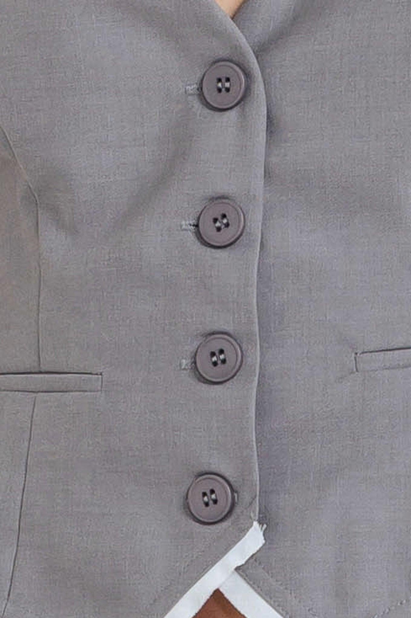 Power Lines Woven Vest in grey, fabric swatch — Soul Flow Apparel