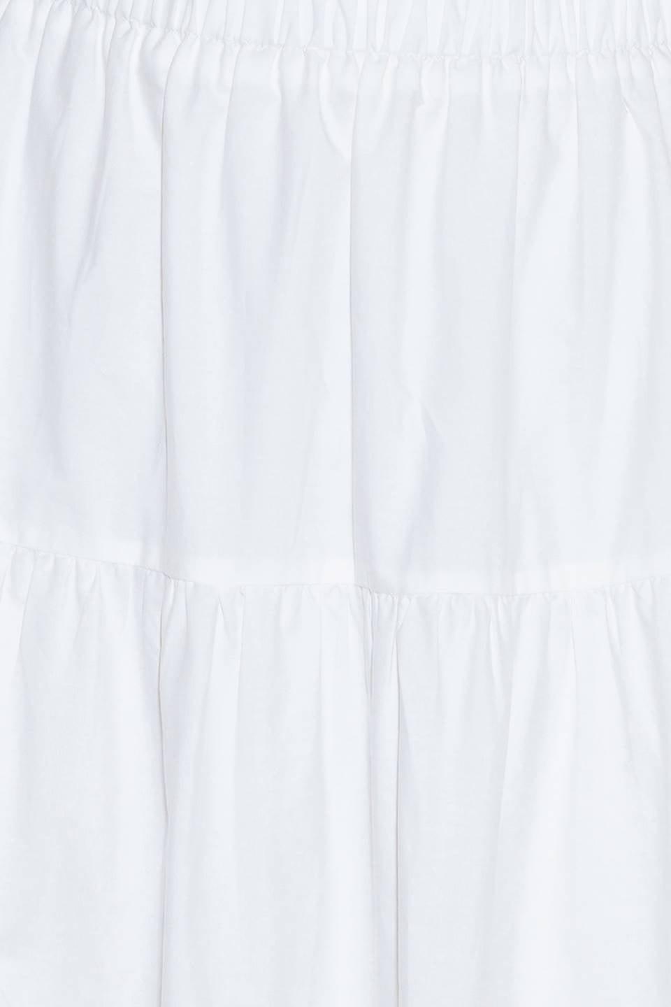 Slow Down in White Woven Maxi Skirt, fabric swatch — Soul Flow Apparel
