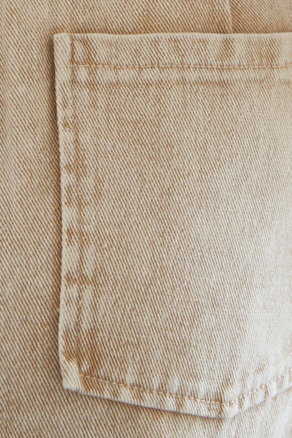 Sunbeam Splendor Twill Pants in taupe acid, fabric swatch — Soul Flow Apparel