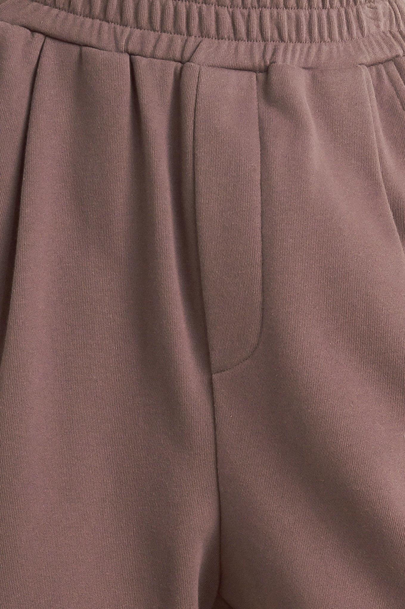 In Too Deep Knit Pants in brown, fabric swatch — Soul Flow Apparel