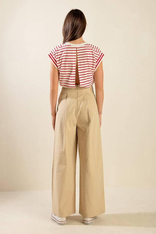 Finally Over Woven Pants in cream multi, view 10 — Soul Flow Apparel