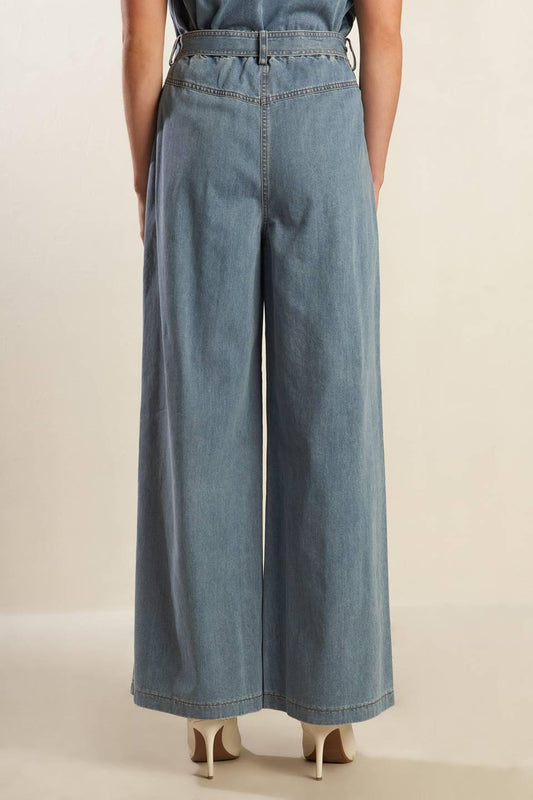 Wondering Why Light Denim Pants, view 7 — Soul Flow Apparel