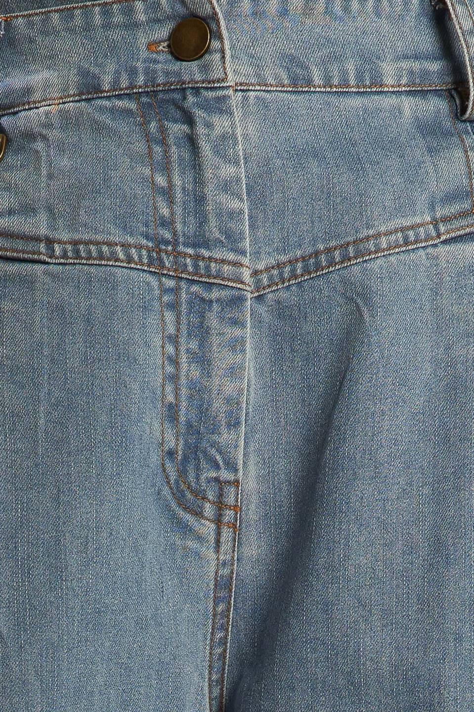 Wondering Why Light Denim Pants, fabric swatch — Soul Flow Apparel