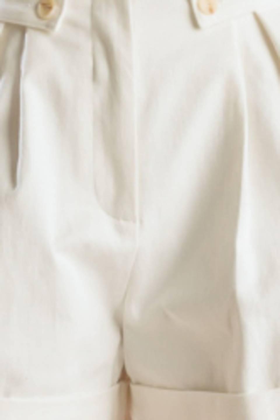 Love Letters White Woven Short, fabric swatch — Soul Flow Apparel