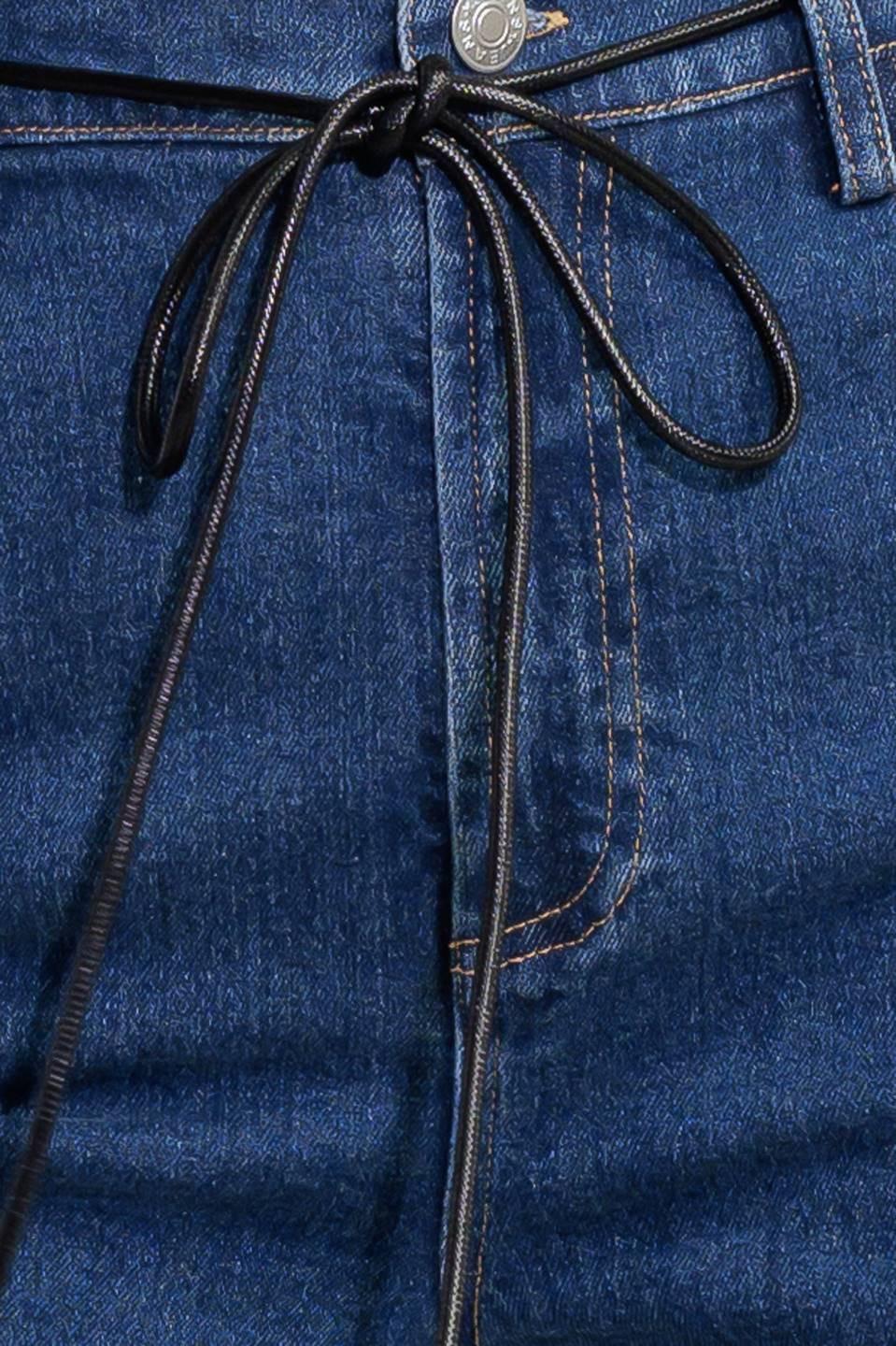 Dream State Blue Denim Pants, fabric swatch — Soul Flow Apparel
