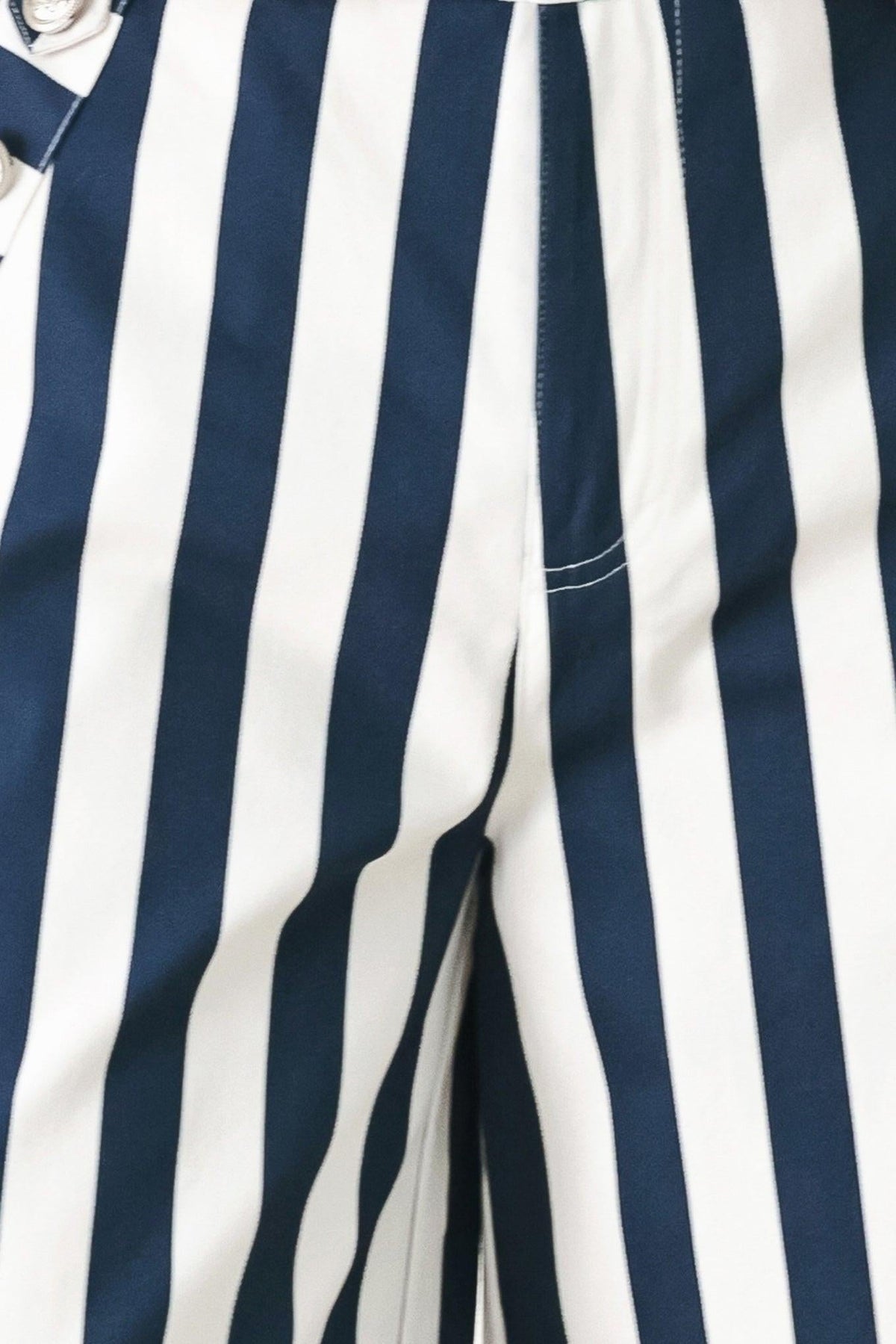 Navy Blossom Woven Pants in navy ivory, fabric swatch — Soul Flow Apparel
