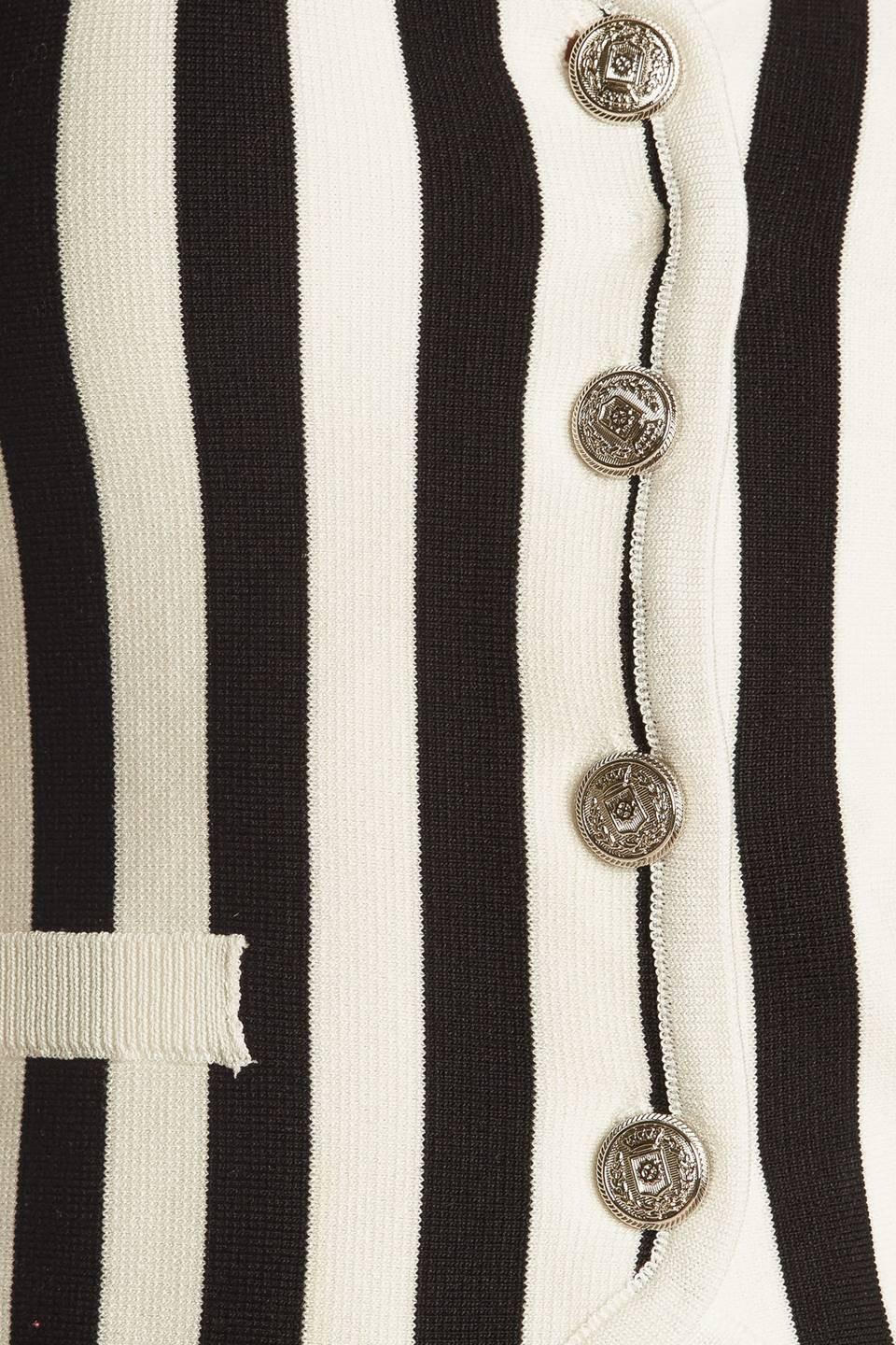 Free to Dream Sweater Knit Vest in white black, fabric swatch — Soul Flow Apparel