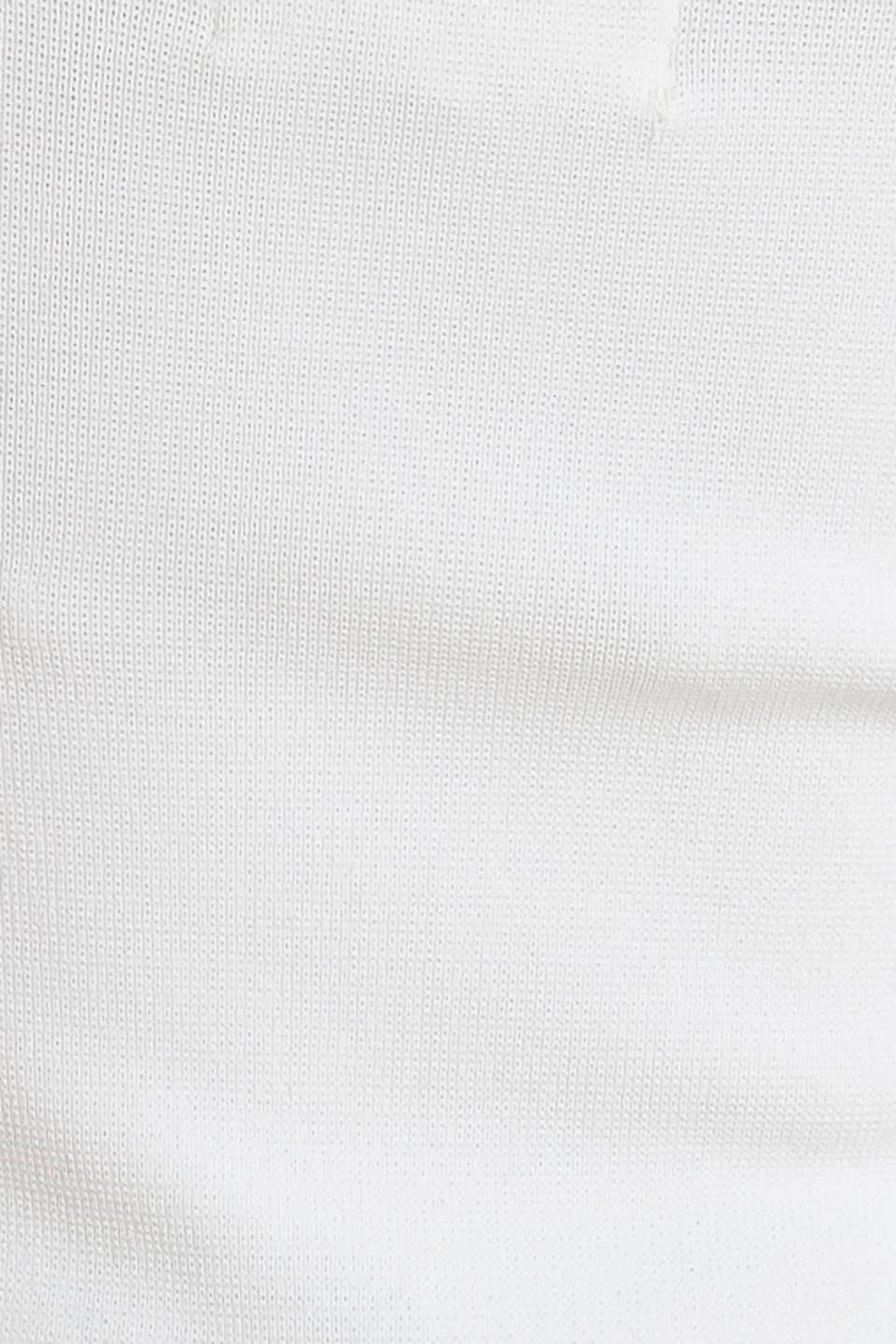 Luxe Basic Sweater Top in white, fabric swatch — Soul Flow Apparel