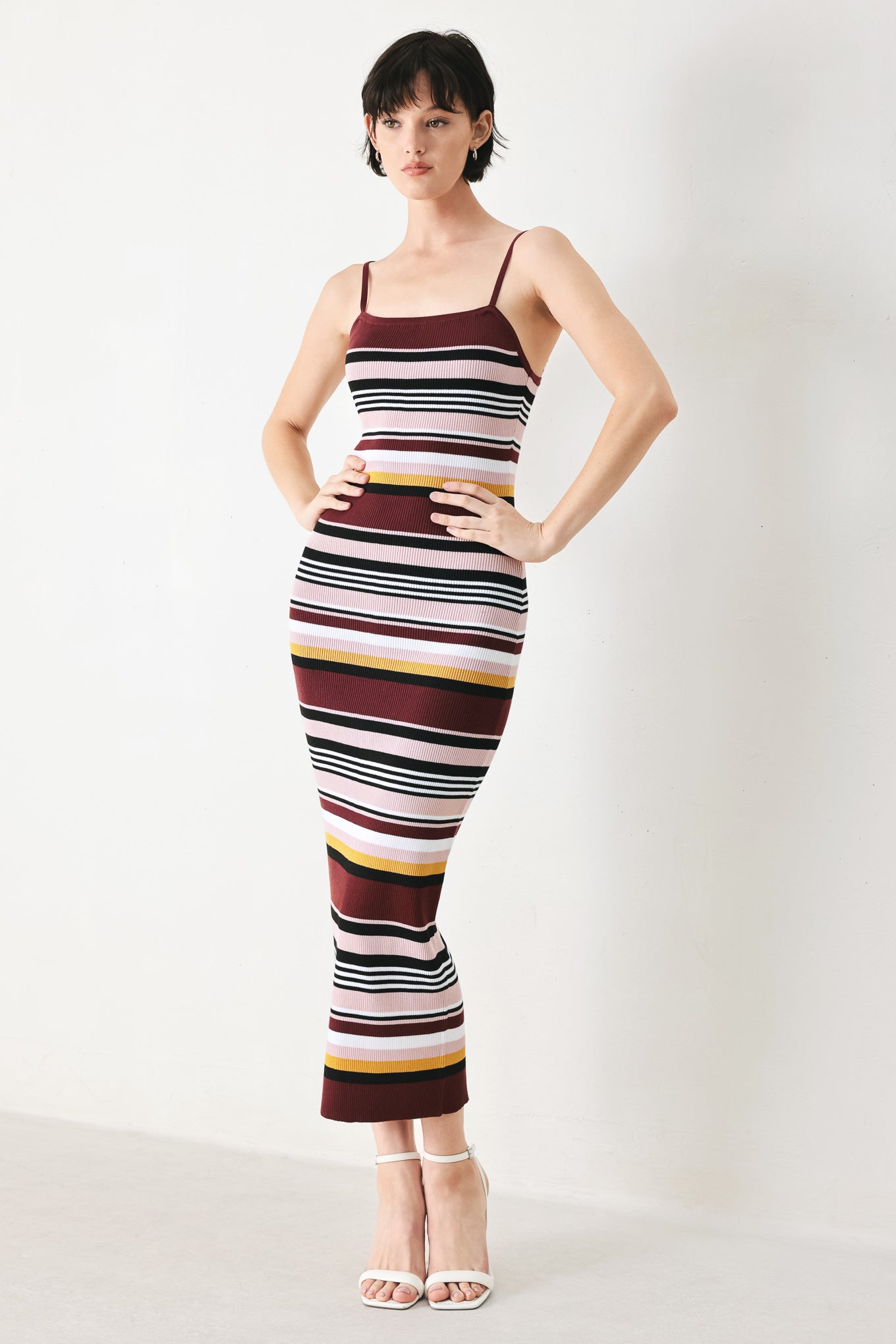midi dress knit salur MIDNIGHT STRIPE SWEATER – Soul Flow Apparel atf-oc-09.17.26