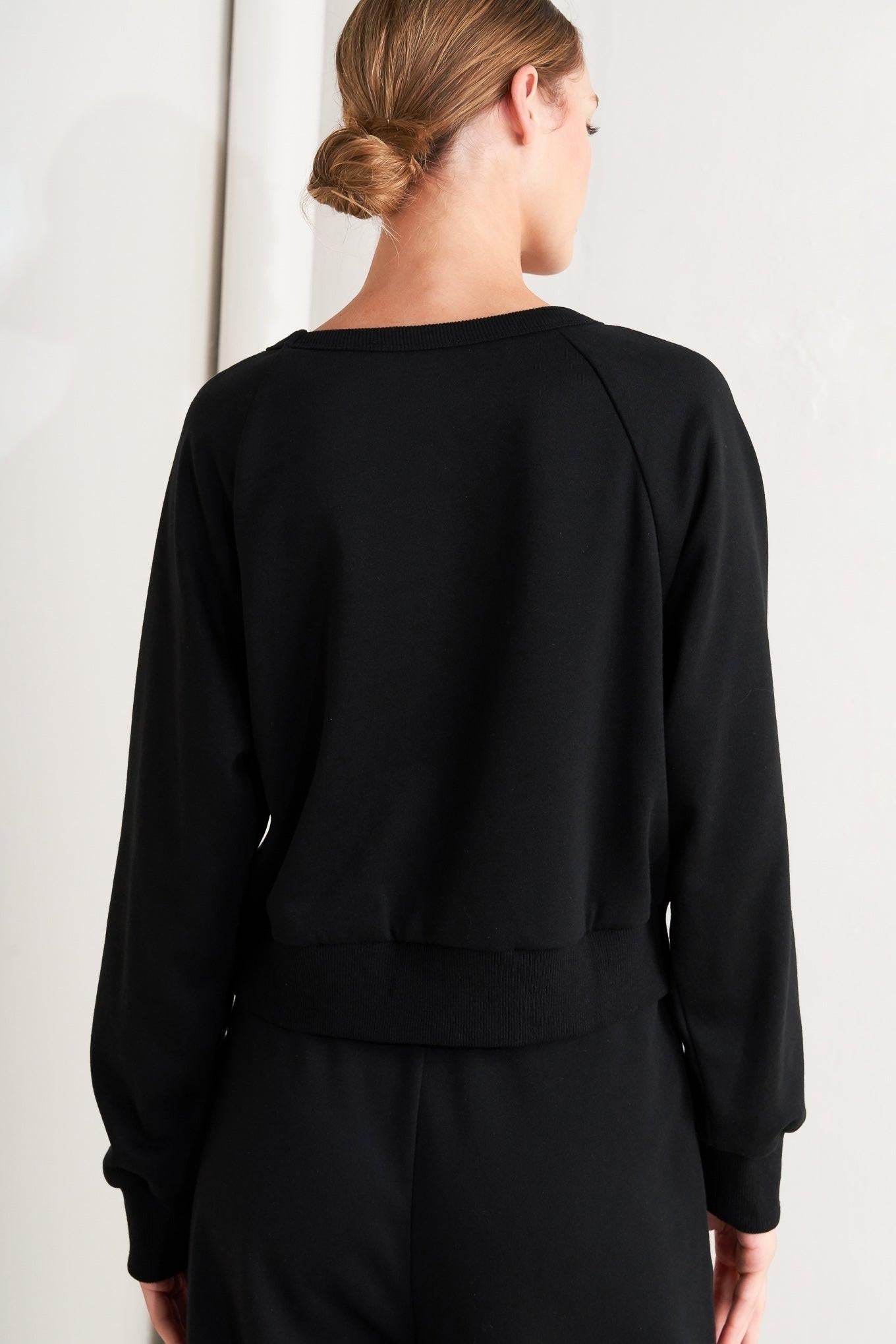 Black Regiment Woven Top, view 4 — Soul Flow Apparel