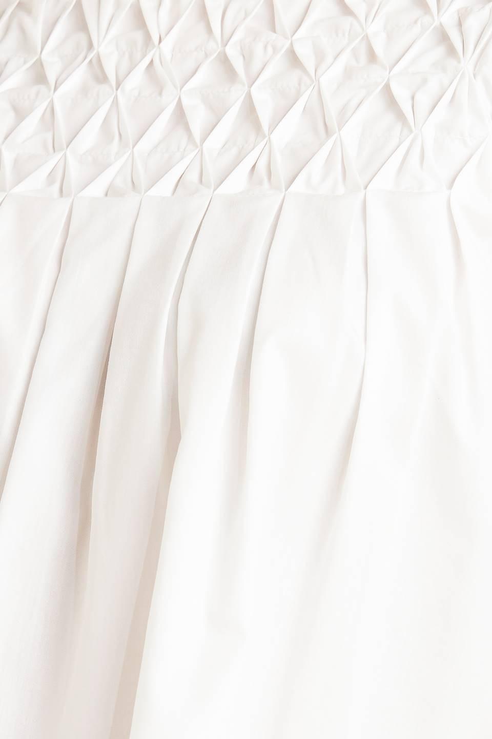 White Dream Puff Woven Top, fabric swatch — Soul Flow Apparel