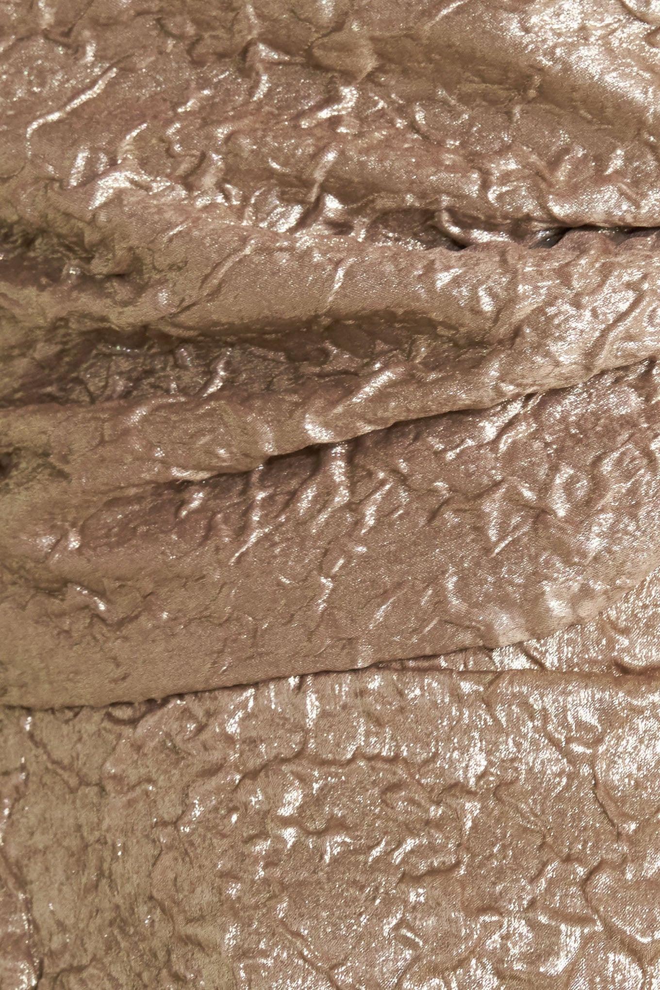 Liquid Gold Woven Top, fabric swatch — Soul Flow Apparel