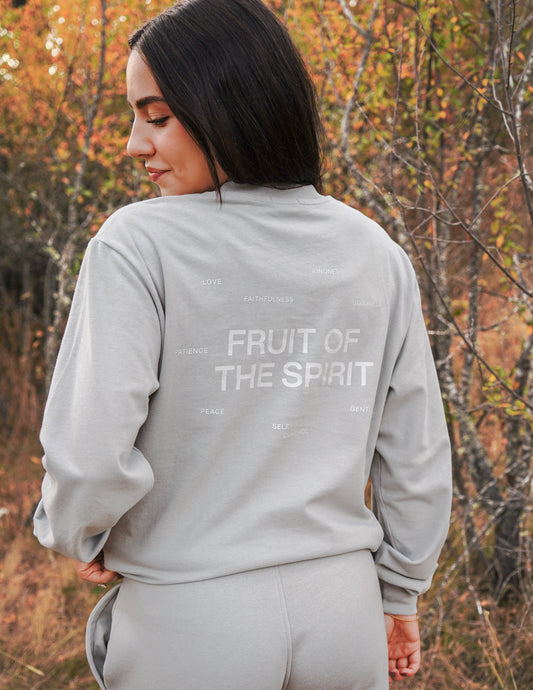 Fruit of the Spirit Grey LS Unisex Tee – Christian T-Shirt
