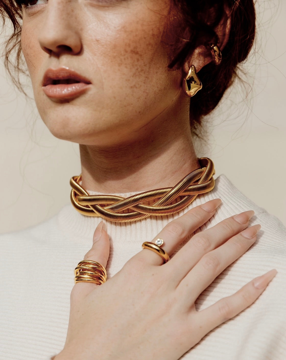 Lennon Multi Layered Gold Ring — Soul Flow Apparel